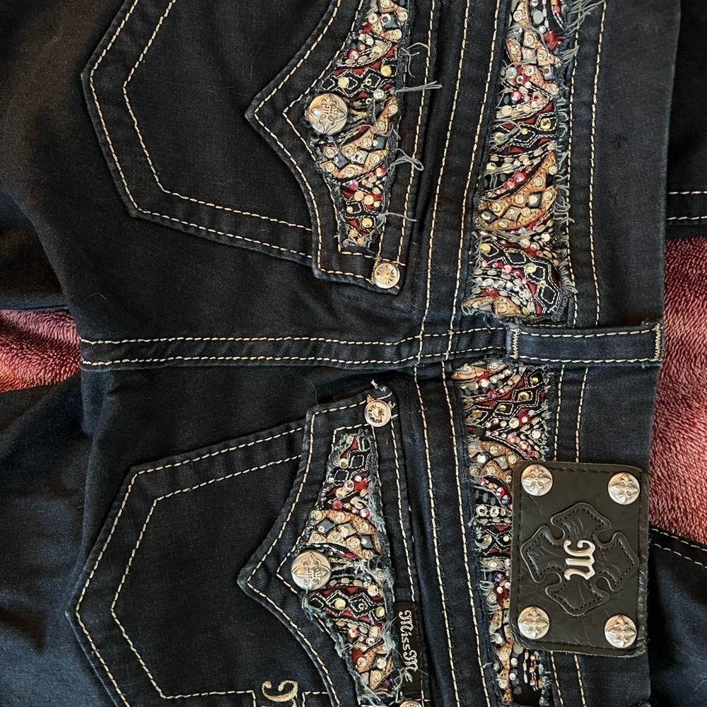 Miss Me Black Embellished Jeans